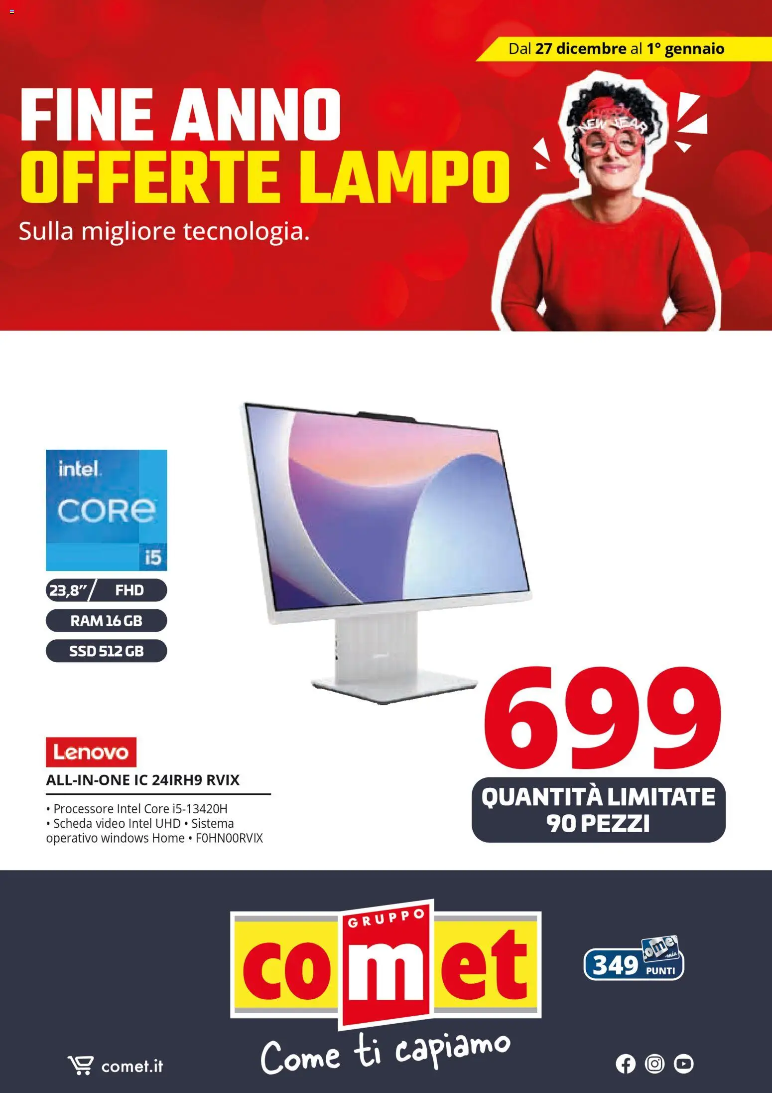 Volantino Comet del 27.12.2025 | Pagina: 26 | Prodotti: Video