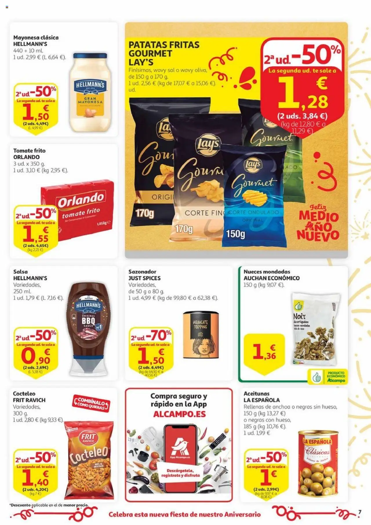 Alcampo - Aniversario │ válido desde el 03.06.2025 | Página: 7 | Productos: Té, Sazonador, Οθόνη προβολής, Anchoa