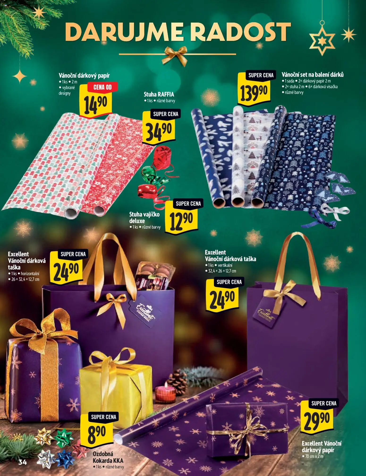 Albert katalog - Hypermarket od 29.10.2025 | Strana: 34 | Produkty: Dárková taška, Taška, Deluxe, Barvy