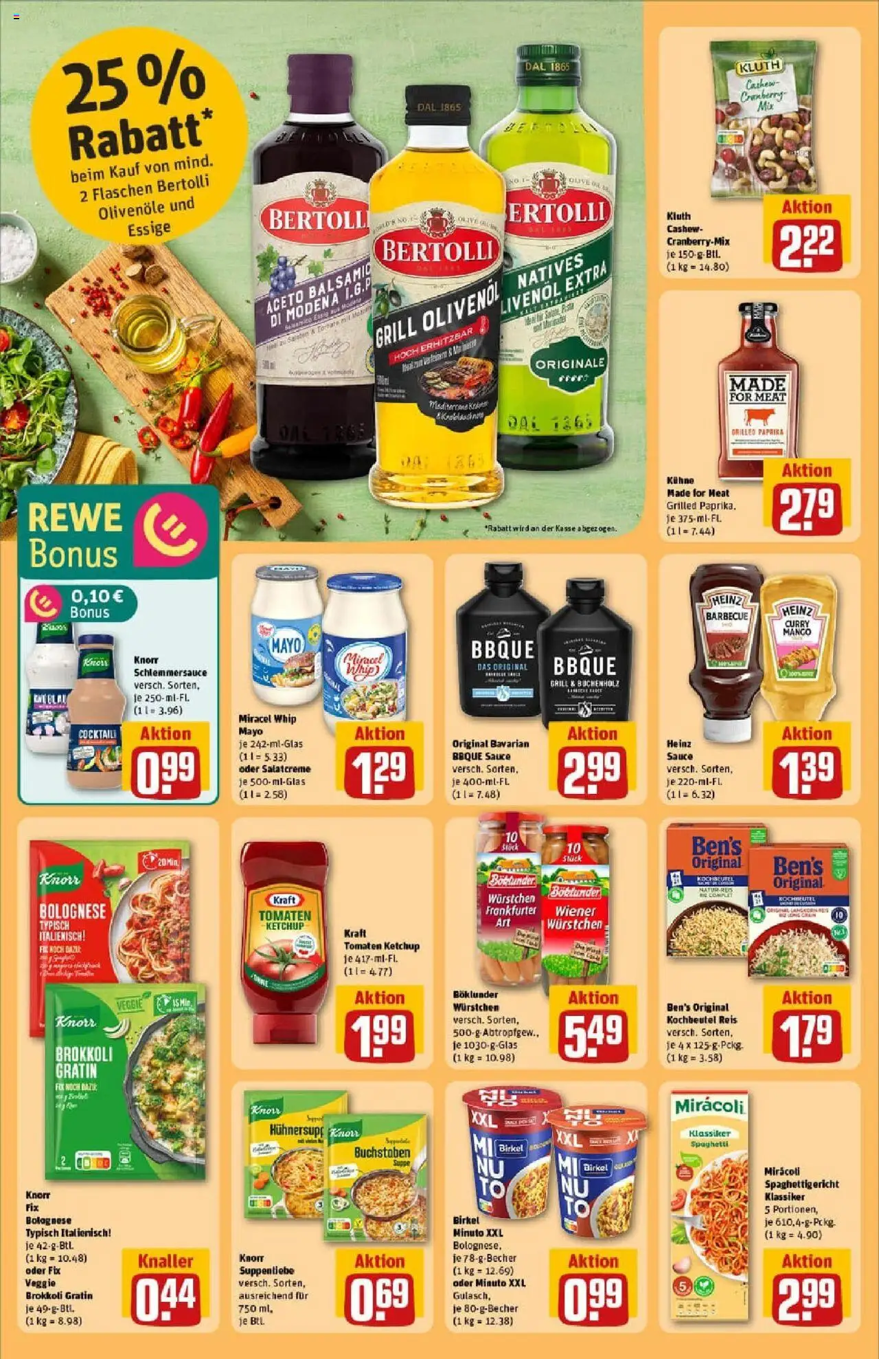 Rewe prospekt Butzbach	 - gültig ab dem 29.06.2025 | Seite: 28 | Produkte: Essig, Knorr, Brokkoli, Mango