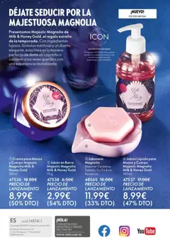 Vista previa Oriflame - Catálogo Campaña 15 válido desde el 29.10.2025 | Página: 148 | Productos: Κρεμάστρα, Crema, Jabón en barra, Crema para manos