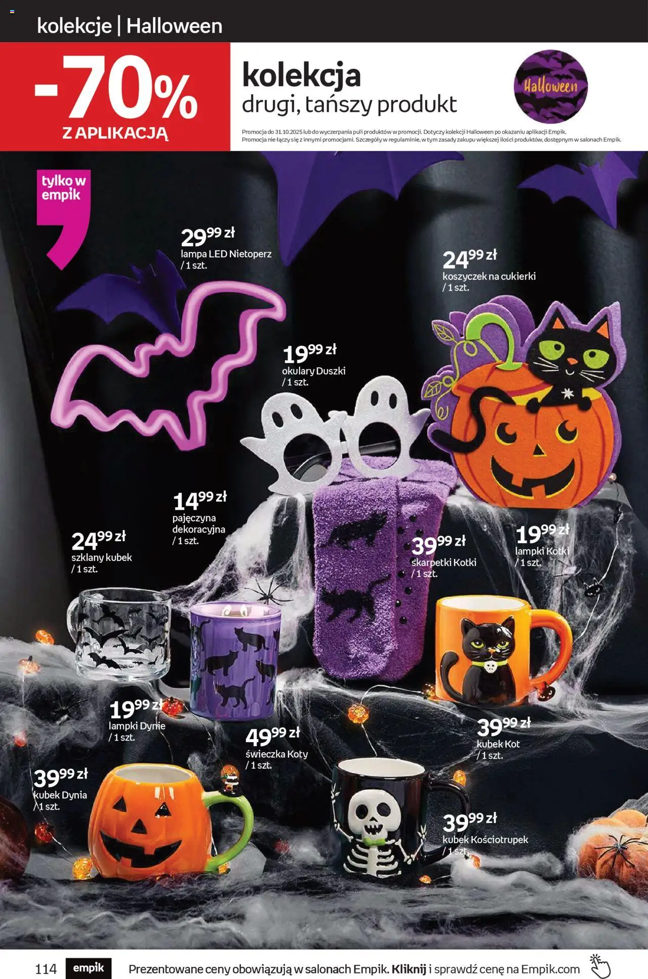 Empik promocje - Tom kultury Zabawki od 15.10.2025 | Strona: 26 | Produkty: Dynia, Skarpetki, Lampa, Cukierki