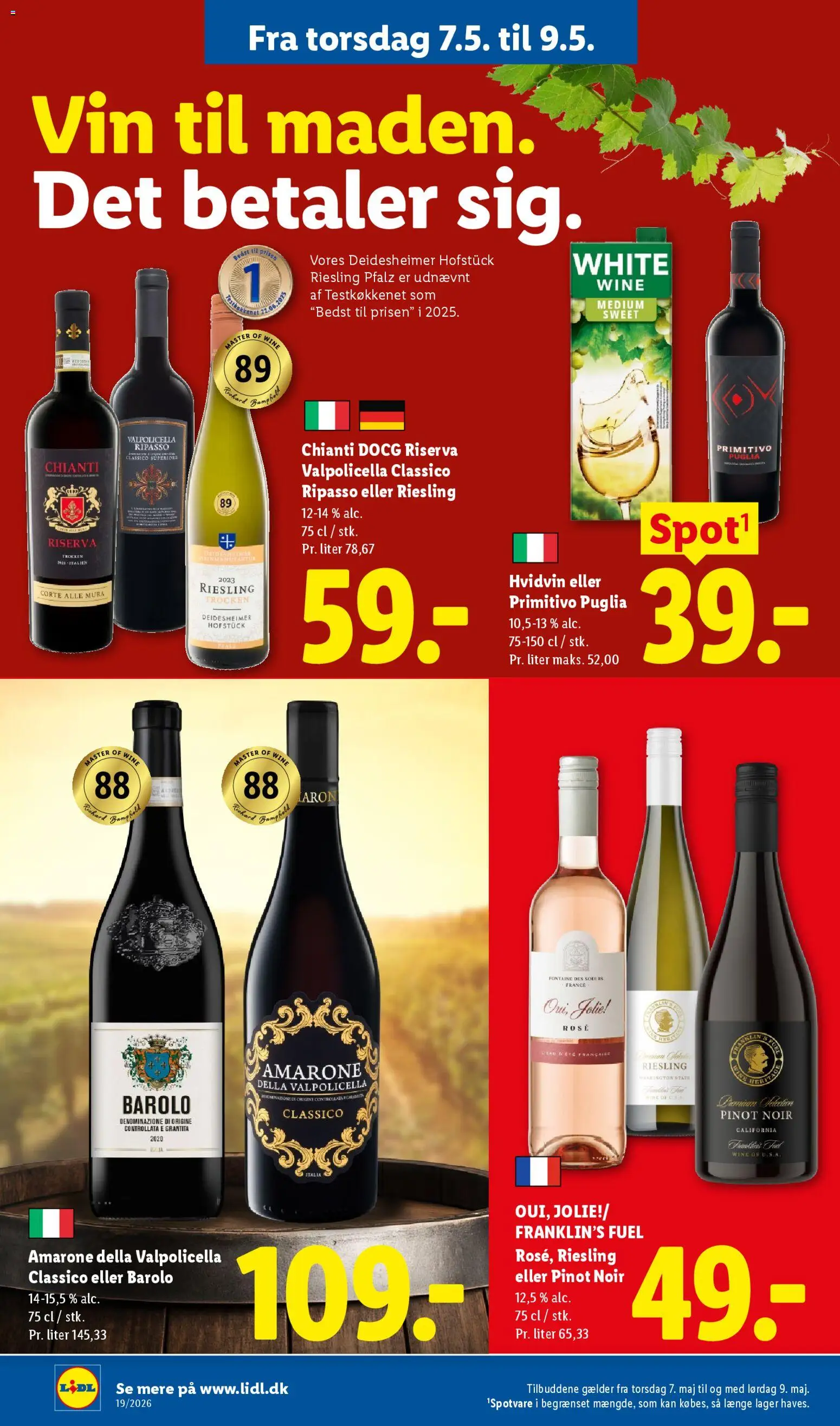 Lidl tilbudsavis – gyldig fra 03.05.2026 | Side: 36 | Produkter: Vin, Søm