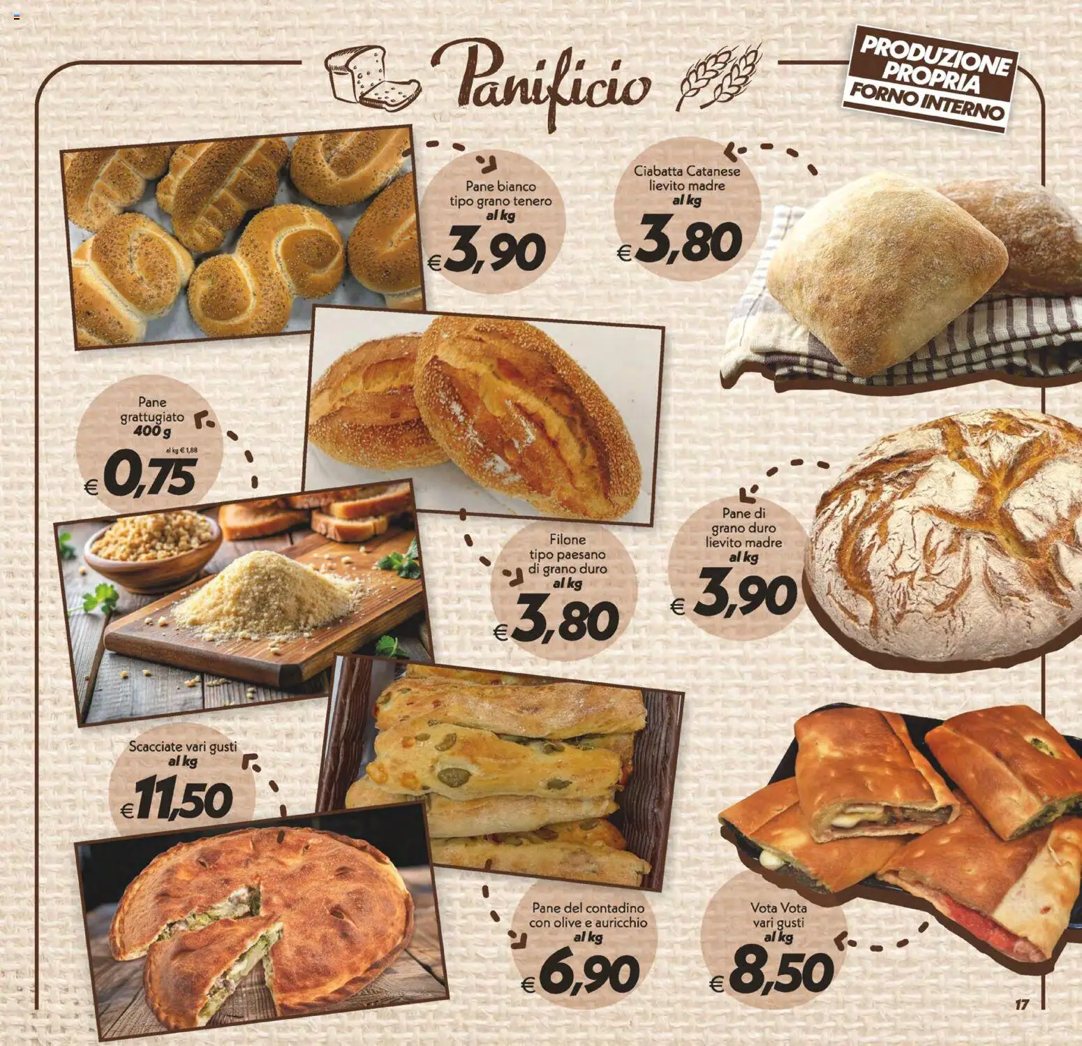 Volantino SuperConveniente del 24.10.2025 | Pagina: 17 | Prodotti: Pane, Olive, Forno