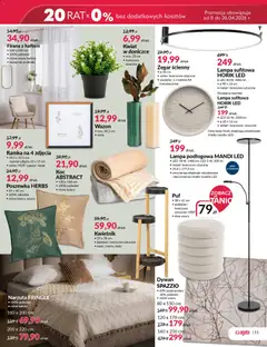 Pogląd oferty "Salony Agata gazetka" - ważna od 09.04.2026 | Strona: 11 | Produkty: Zegar, Wazon, Lampa, Ramka