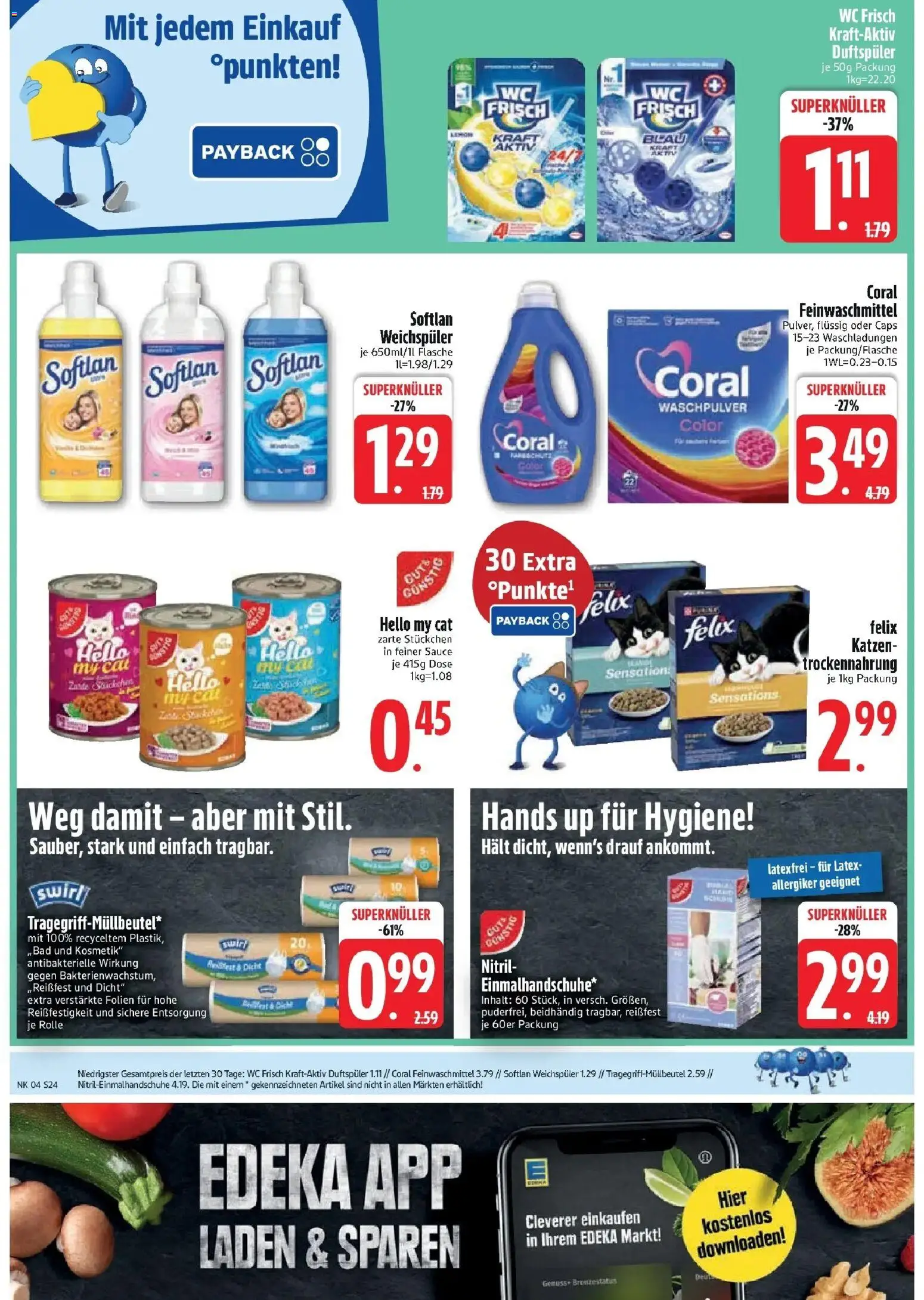 Edeka prospekt München	 – gültig ab 18.01.2026 | Seite: 26 | Produkte: Coral, Waschpulver, Weichspüler, Wc frisch