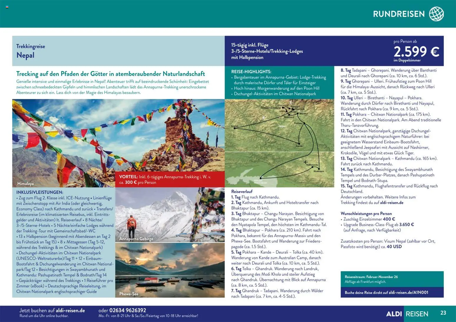 Aldi Reisen Unsere Traumreisen – gültig ab 01.11.2025 | Seite: 23 | Produkte: Uhr
