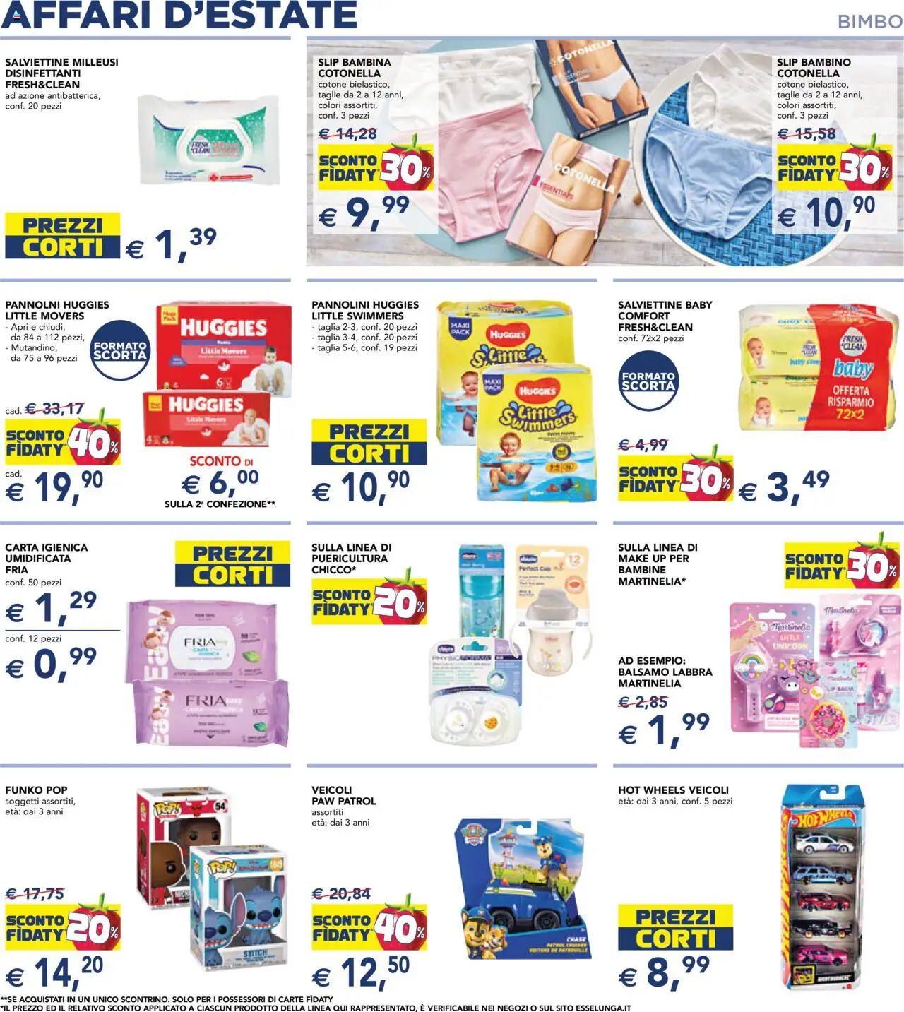 Volantino Esselunga S del 31.07.2025 | Pagina: 21 | Prodotti: Balsamo, Pannolini, Carta igienica, Slip