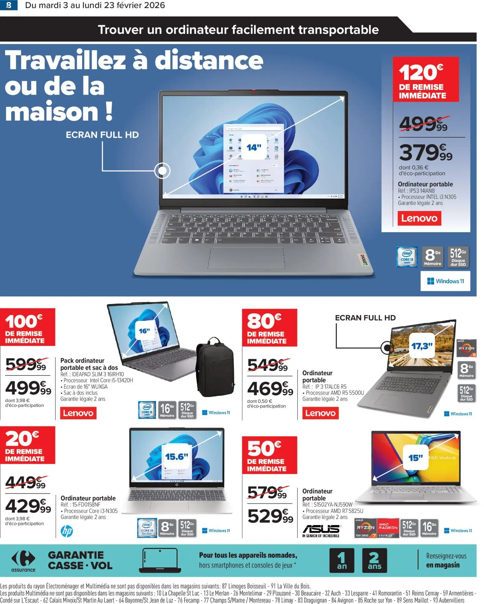 {H1} | Page: 8 | Produits: Ordinateur portable, Portable, Jeux, Sac à dos