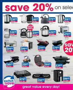 Clicks specials catalogue – valid from 25.03.2026 | Page: 42 | Products: Press, Sandwich maker, Air fryer, Switch