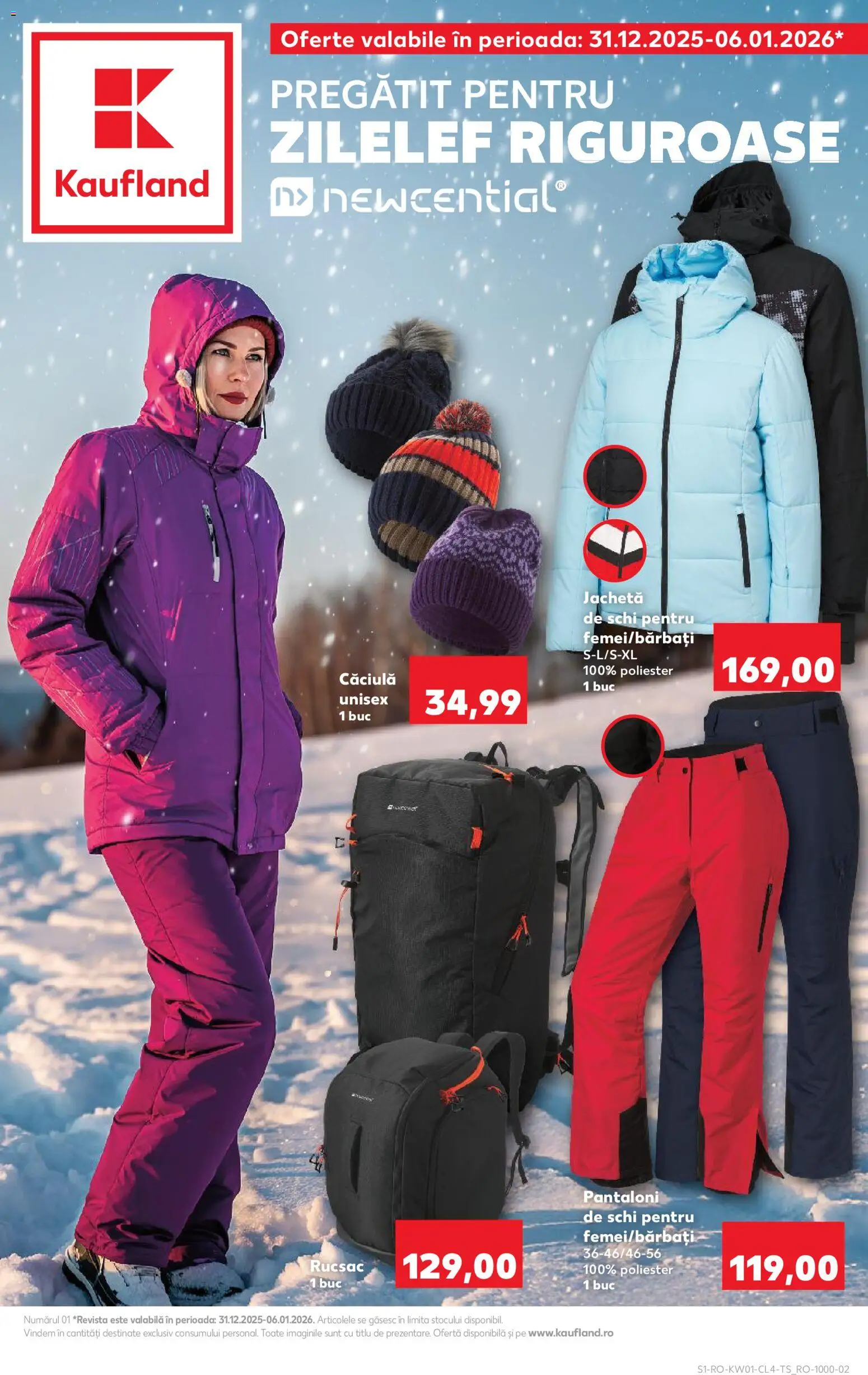 Noul catalog Kaufland – valabil de la 31.12.2025 | Pagină: 1 | Produse: Jachetă, Pantaloni, Rucsac