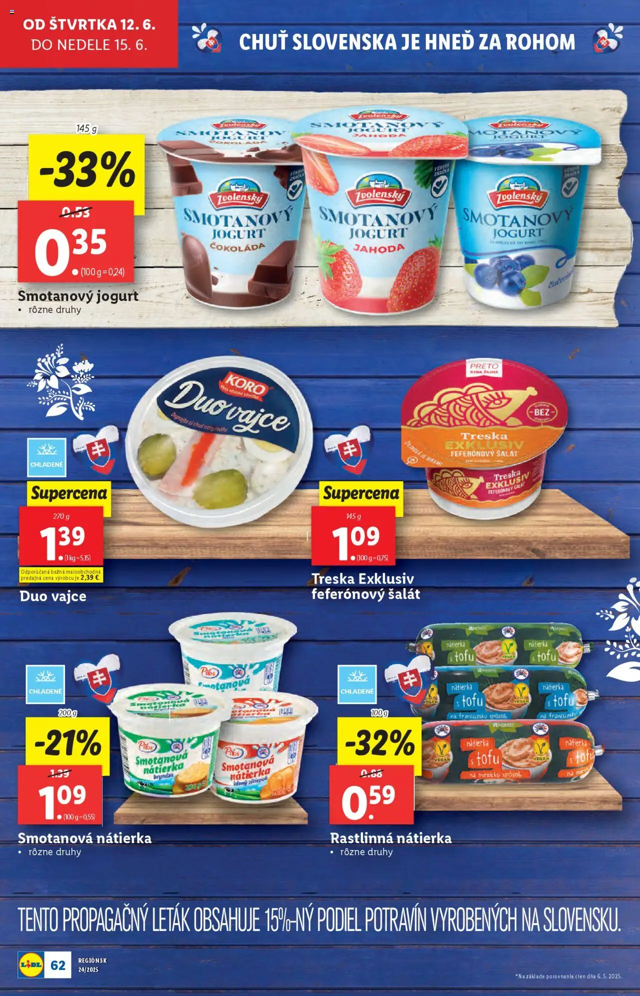 Lidl leták │ platný od 09.06.2025 | Strana: 74 | Produkty: Tofu, Čokoláda, Ryba, Treska