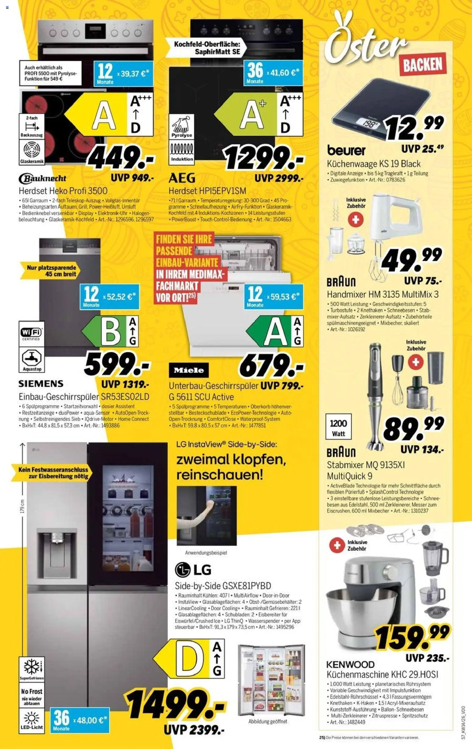 Medimax Prospekt 	 – gültig ab 27.03.2026 | Seite: 7 | Produkte: LG, Kochfeld, Handmixer, Stabmixer