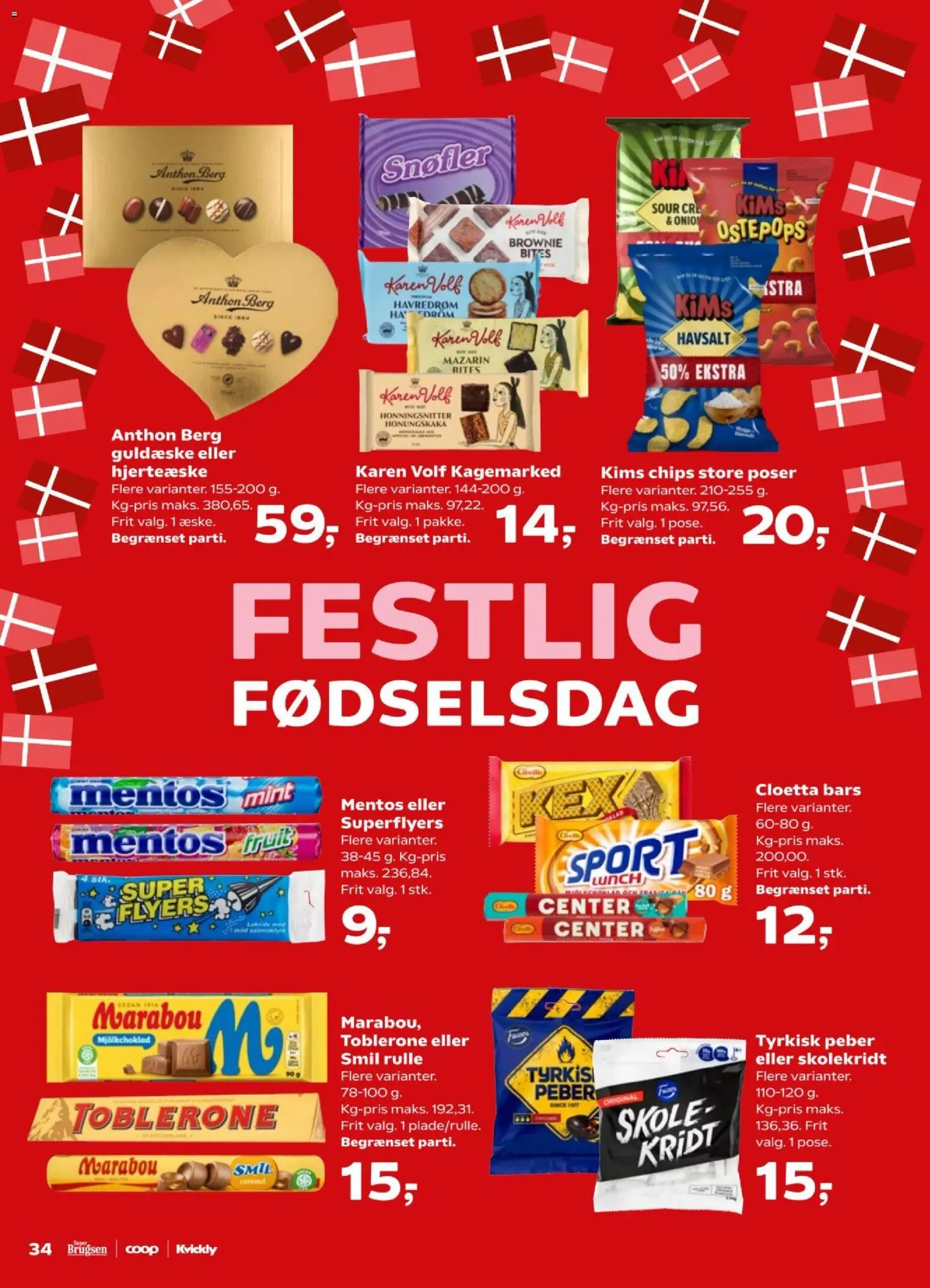 Super Brugsen tilbudsavis – gyldig fra 01.05.2026 | Side: 34 | Produkter: Chips, Peber, Hat