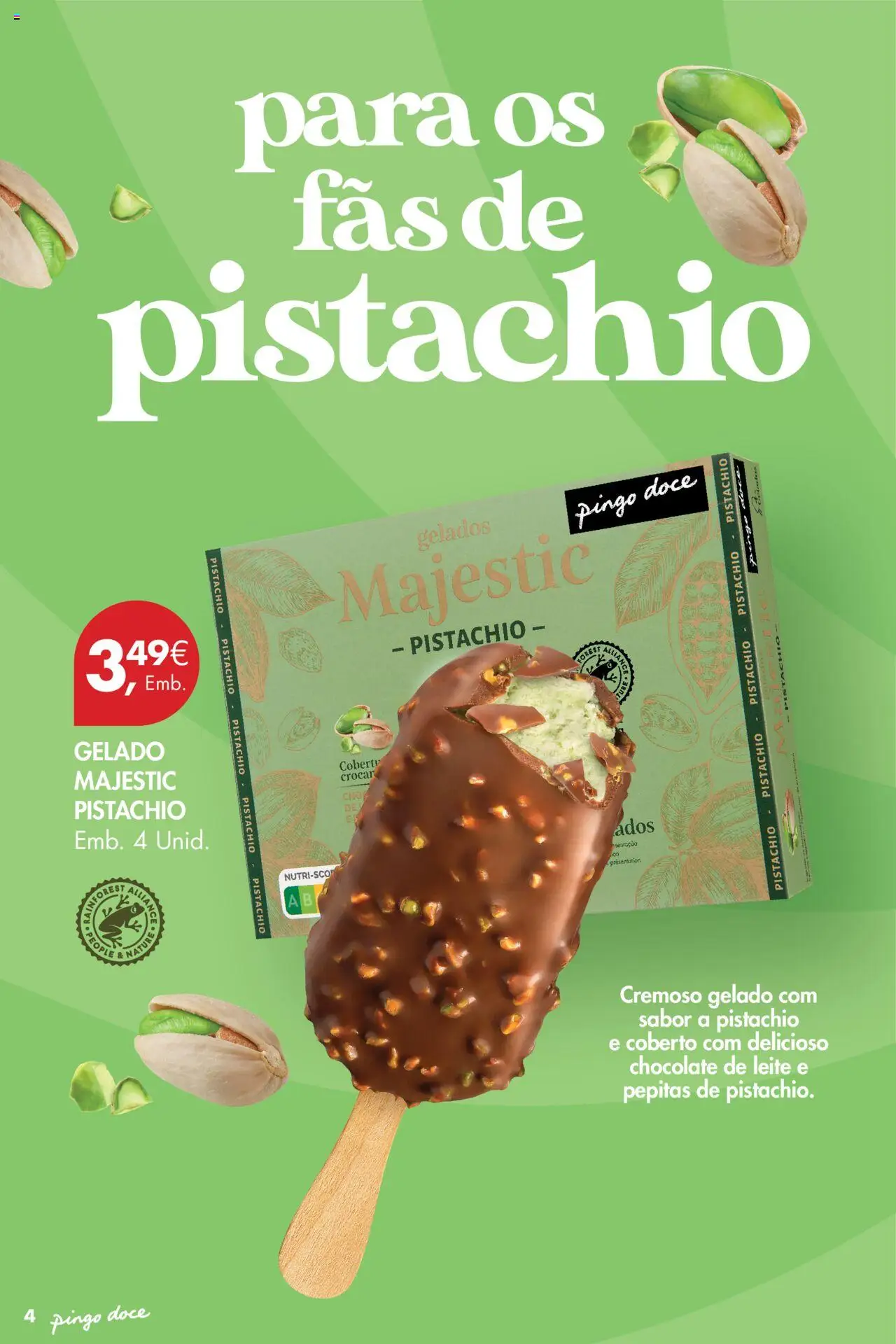 Pingo Doce - Gelados │ válido de 26.06.2025 | Página: 4 | Produtos: Gelado, Leite, Chocolate