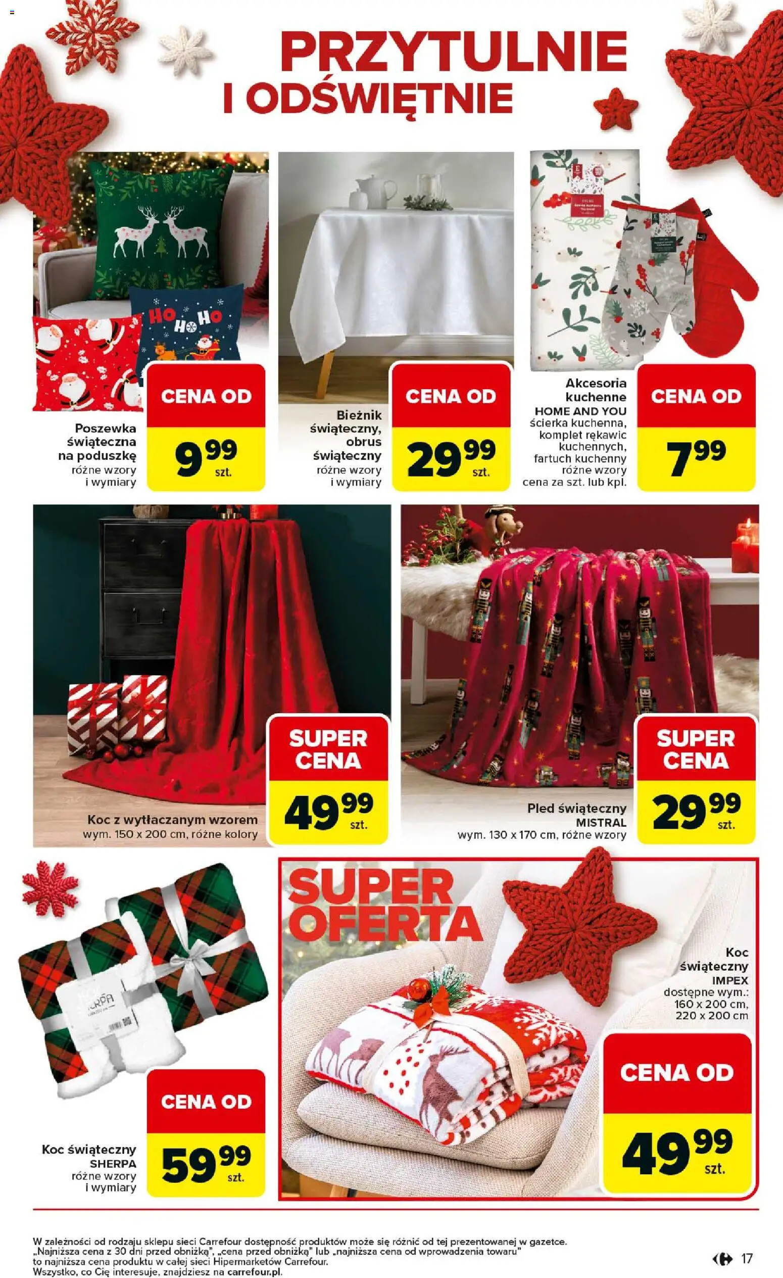 Carrefour Gazetka - Święta spełnionych marzeń od 01.12.2025 | Strona: 17 | Produkty: Koc, Pled