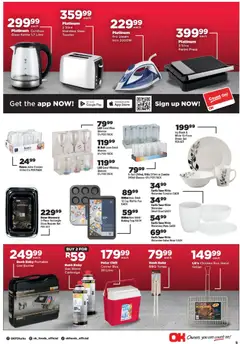 OK Foods specials catalogue – valid from 25.03.2026 | Page: 9 | Products: Plate, Cooler, Juice, Gas stove