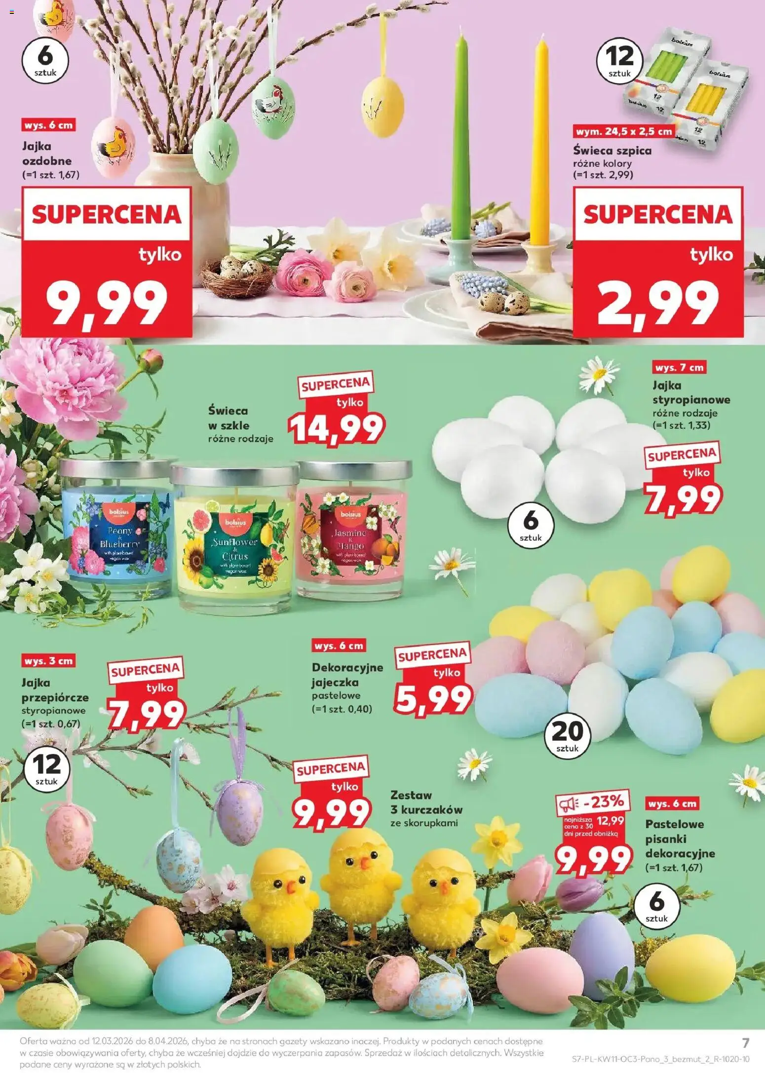 Kaufland gazetka - Dom na Wielkanoc od 12.03.2026 | Strona: 7 | Produkty: Jajka