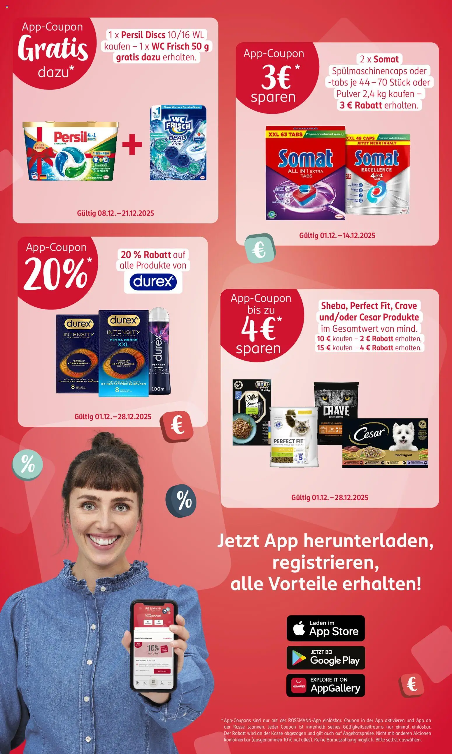 Rossmann Prospekt 	 – gültig ab 08.12.2025 | Seite: 3 | Produkte: Huawei, Sheba, Wasser, Wc frisch