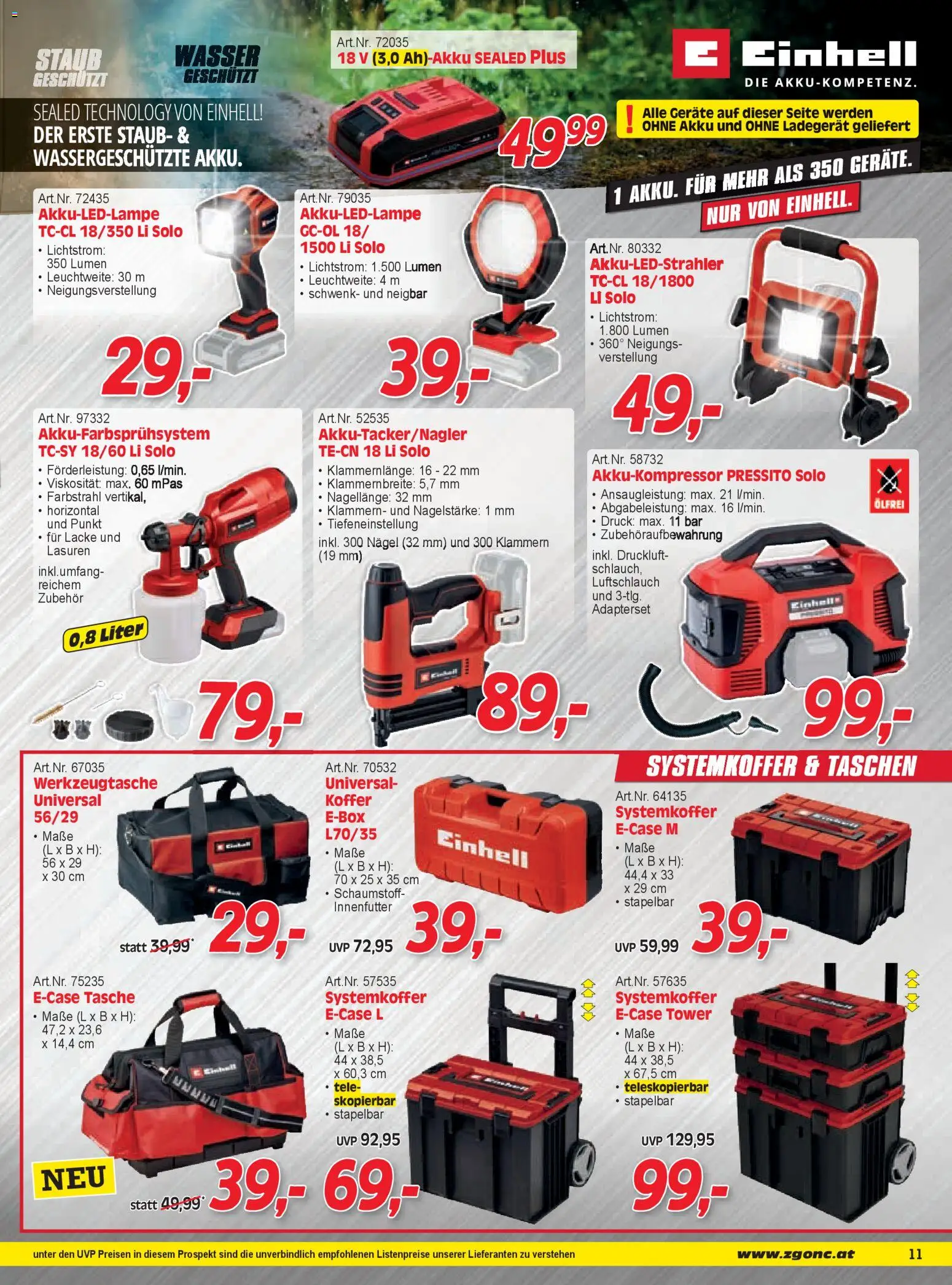 Zgonc Flugblatt Februar II 2026 gültig ab 12.02.2026 | Seite: 11 | Produkte: Wasser, Koffer, Tasche