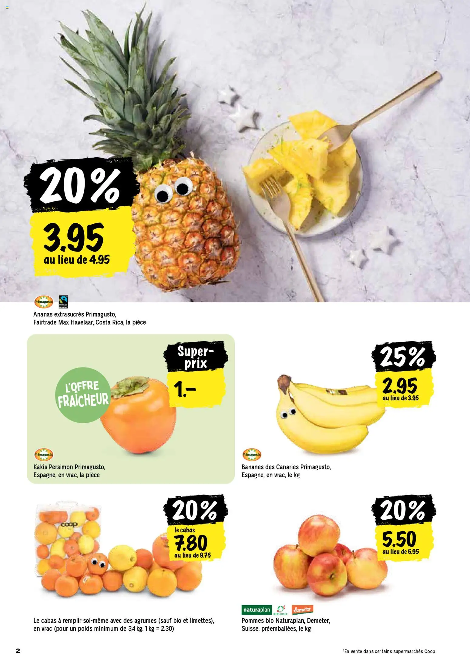 Coop - Les actions de la semaine – gültig ab 22.12.2025 | Seite: 2 | Produkte: Ananas