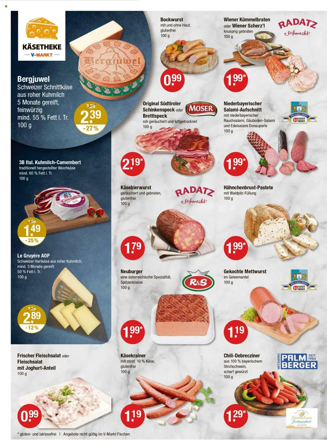 V-Markt - Schwaben / Oberbayern – gültig ab 16.10.2025 | Seite: 6 | Produkte: Bockwurst, Käsekrainer
