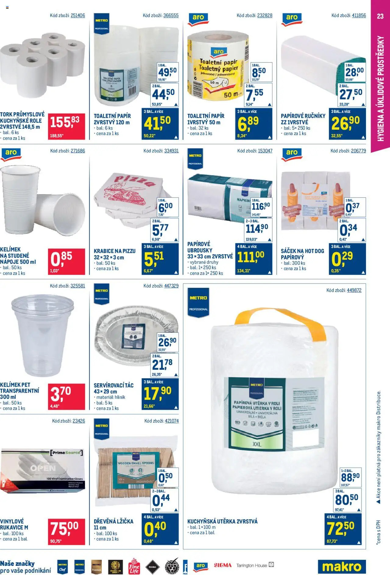 Makro leták - Gastronomie od 13.08.2025 | Strana: 23 | Produkty: Ručníky, Krabice, Utěrka, Sáček