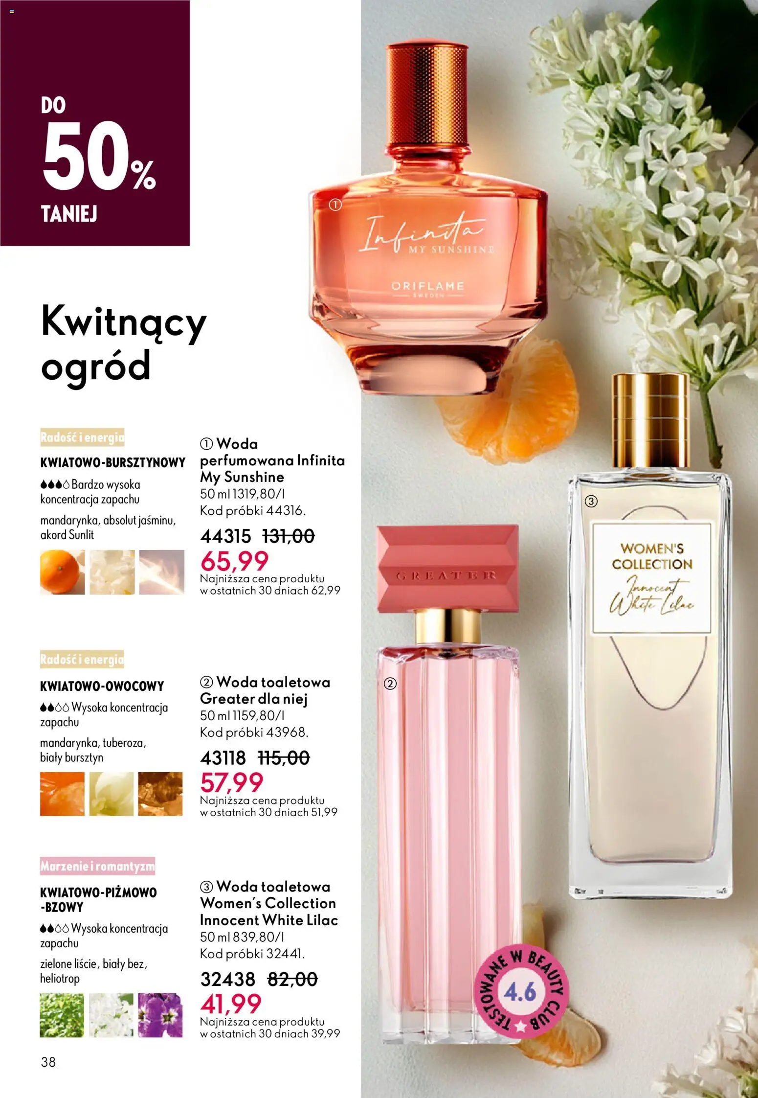 Oriflame Katalog 4 2026 od 04.03.2026 | Strona: 38 | Produkty: Woda toaletowa, Woda