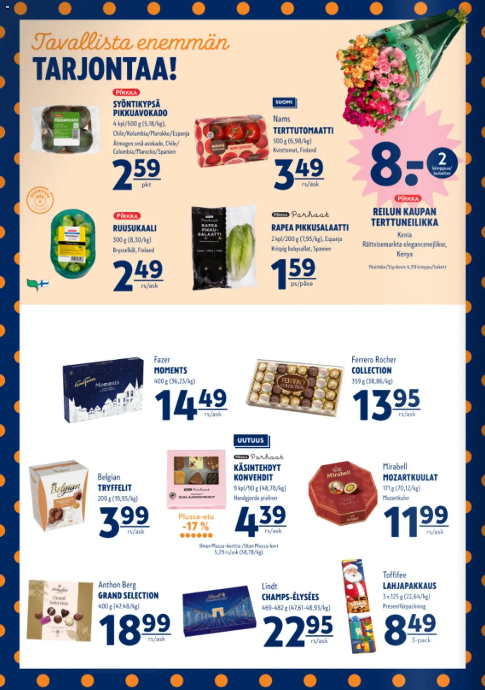 K-Supermarket tarjoukset – voimassa 20.11.2025 alkaen | Sivu: 2 | Tuotteet: Ruusukaali, Salaatti