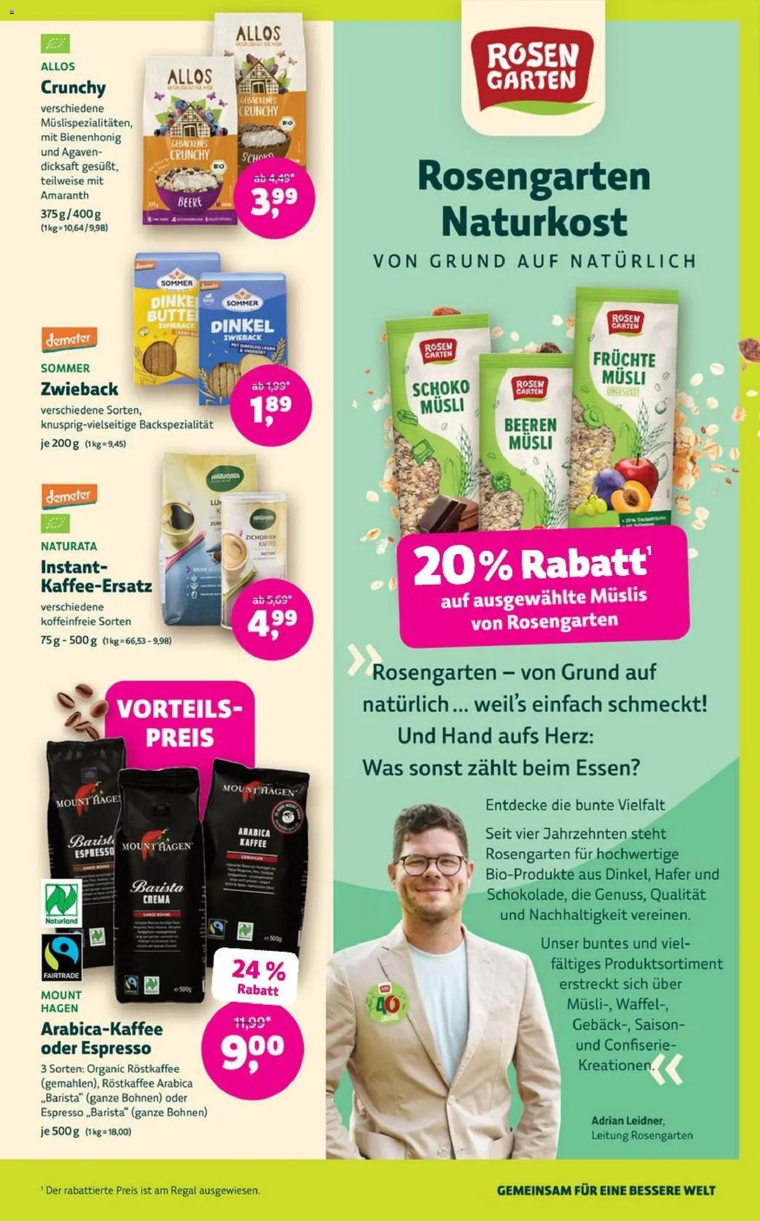 Denns BioMarkt Angebote – gültig ab 05.11.2025 | Seite: 9 | Produkte: Musli, Kaffee, Regal