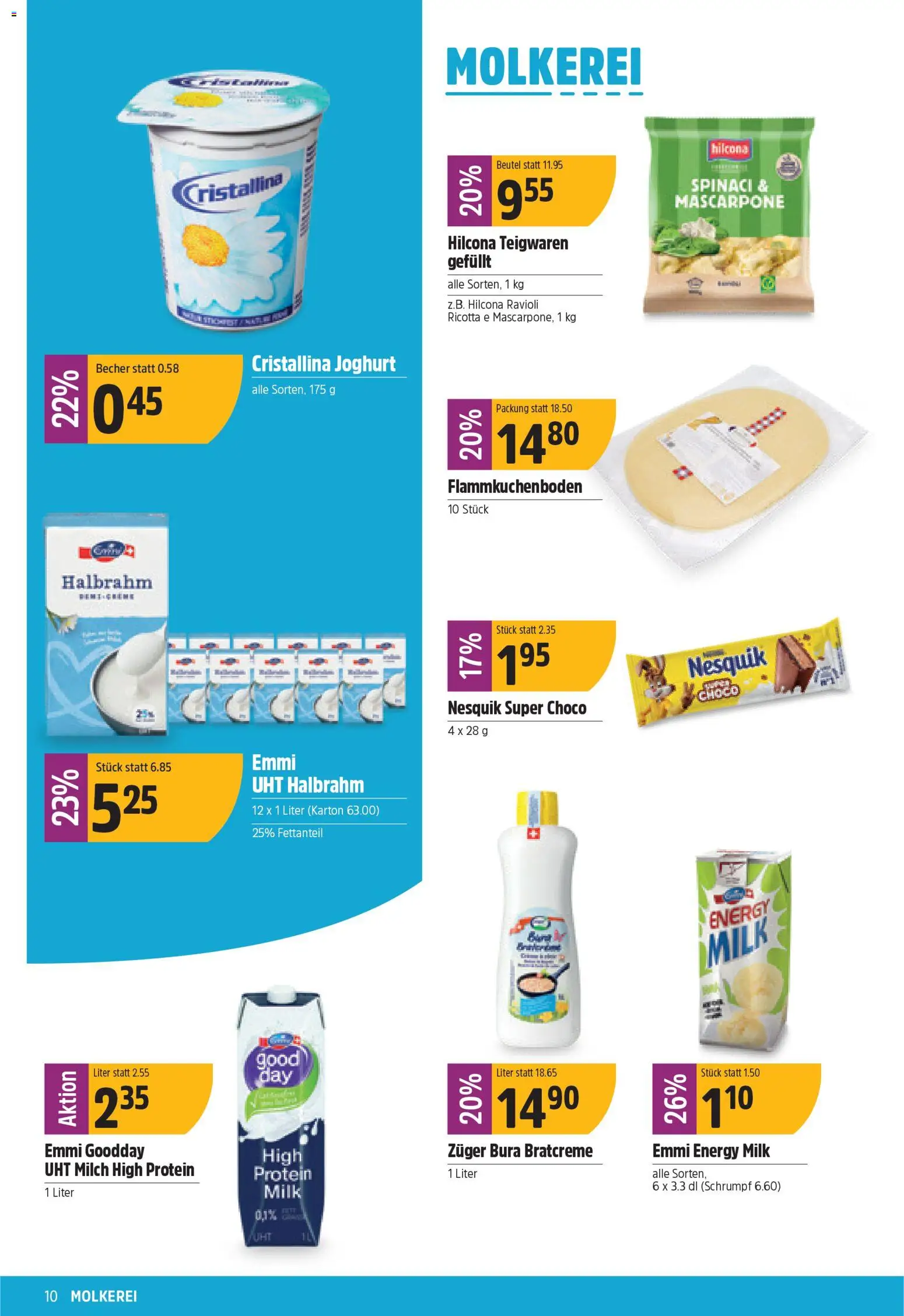 TopCC Aktionen – gültig ab 09.02.2026 | Seite: 10 | Produkte: Mascarpone, Milch, Joghurt, Teigwaren