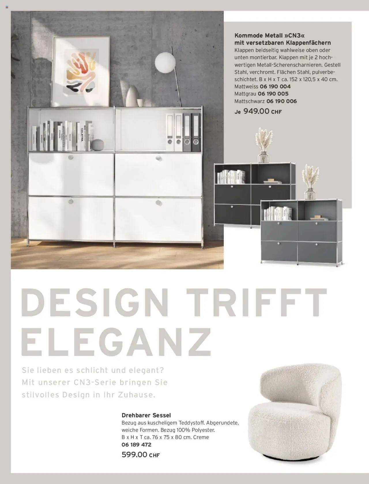 Tchibo Aktionen ab 01.06.2025 | Seite: 136 | Produkte: Kommode, Sessel, Creme