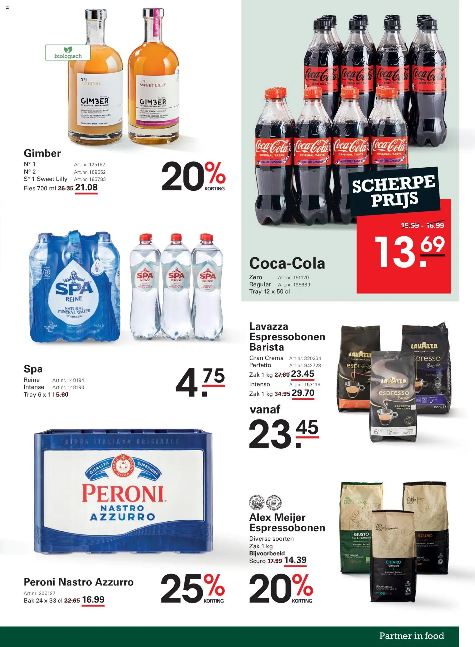 {H1} | Pagina: 19 | Producten: Fles, Coca Cola, Lavazza, Zak