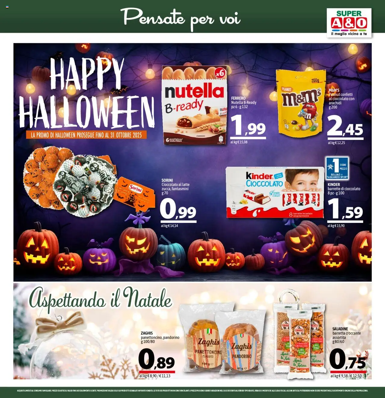 Volantino A&O del 16.10.2025 | Pagina: 11 | Prodotti: Cioccolato, Latte, Fantasmini, Nutella