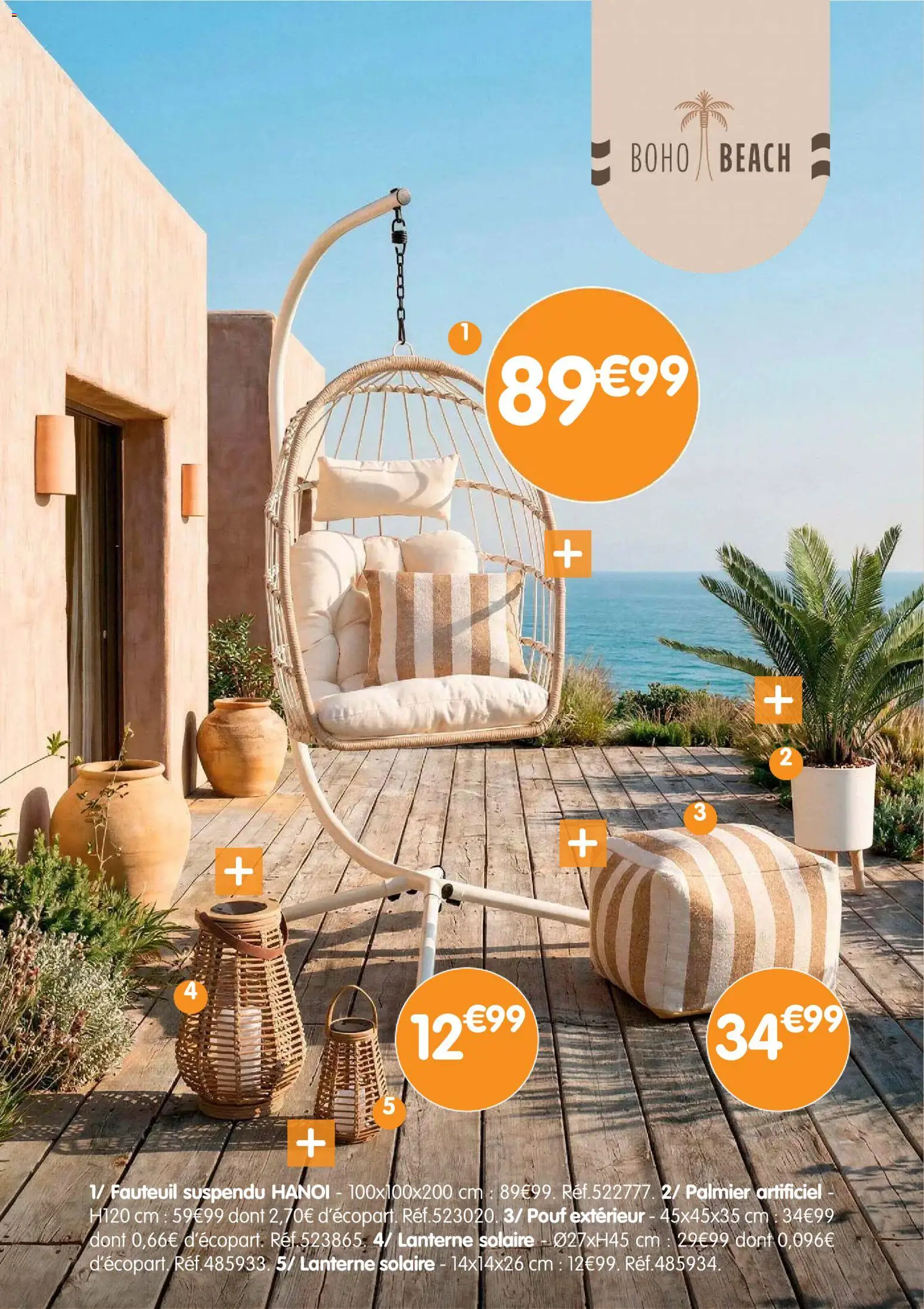 {H1} | Page: 15 | Produits: Fauteuil, Palmier