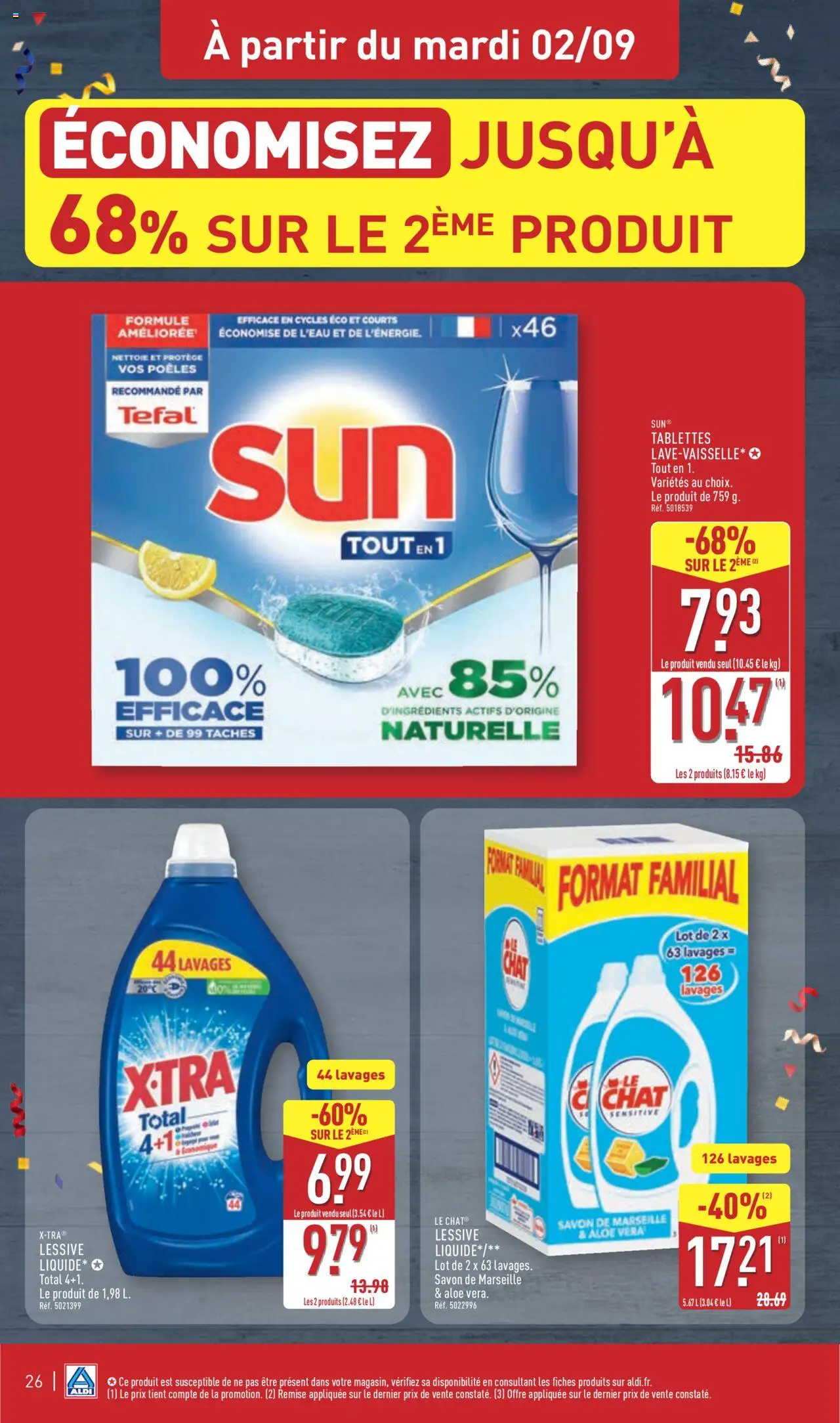  | Page: 29 | Produits: Savon de marseille, Savon, Tefal, Lessive