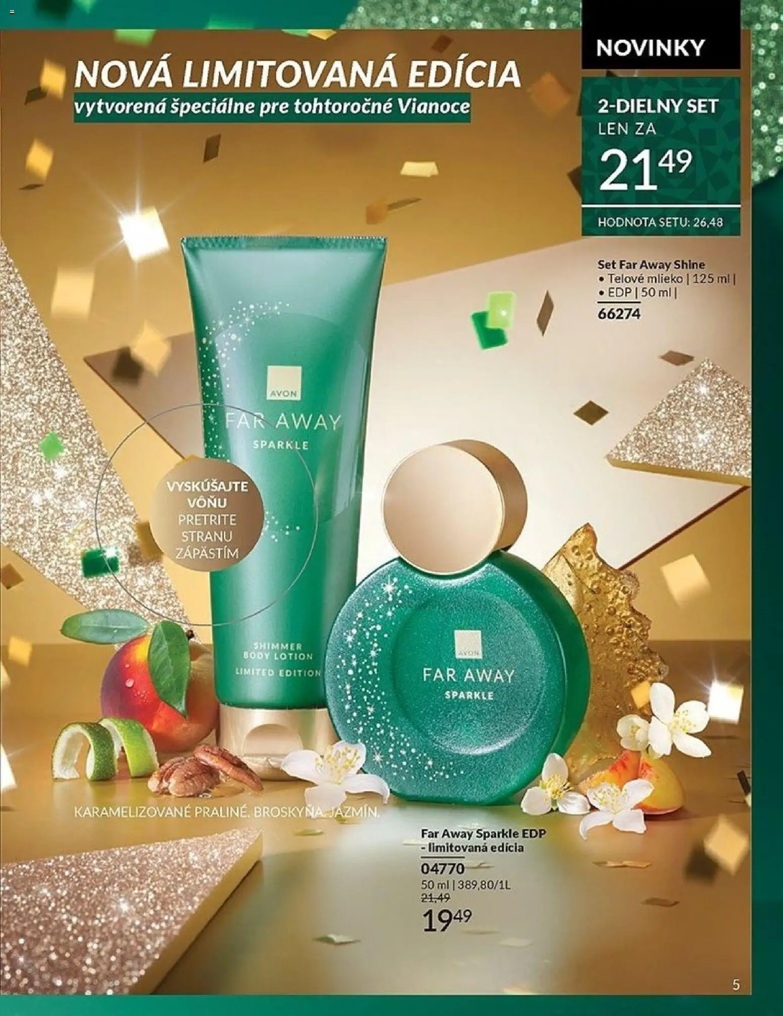 Nové Avon akcie – leták je platný od 01.11.2025 | Strana: 5 | Produkty: Mlieko, Telové mlieko