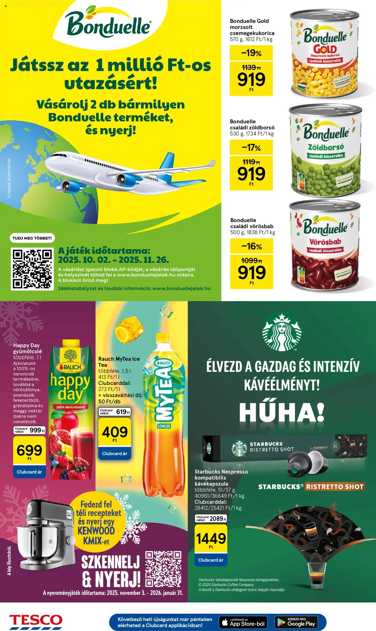 Tesco akciós ujság - amely érvényes a következő dátumtól: 13.11.2025 | Oldal: 22 | Termékek: Gyümölcslé, Kávékapszula, Gránátalma, Multivitamin