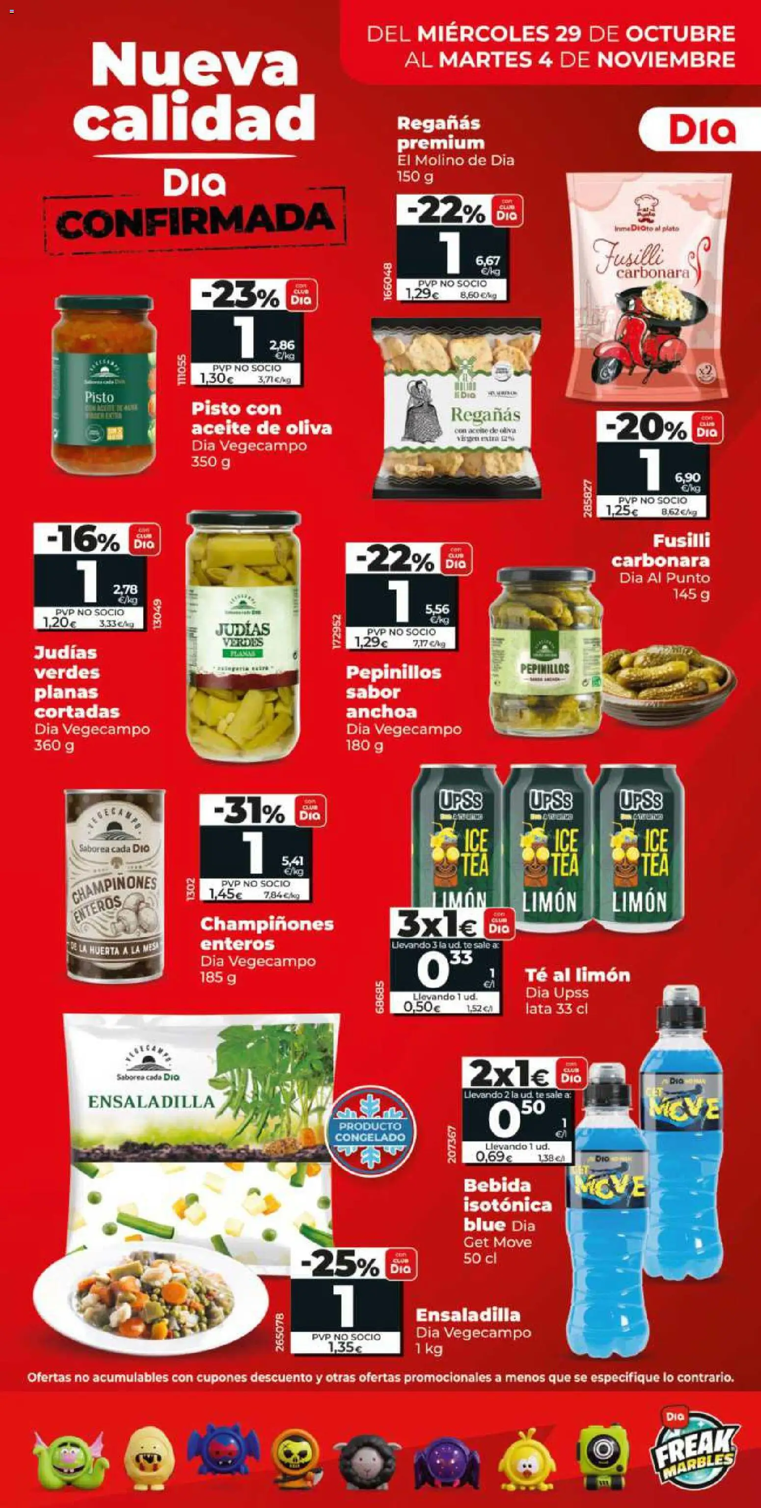 Dia - folleto Market │ válido desde el 29.10.2025 | Página: 3 | Productos: Aceite, Té, Aceite de oliva virgen extra, Anchoa