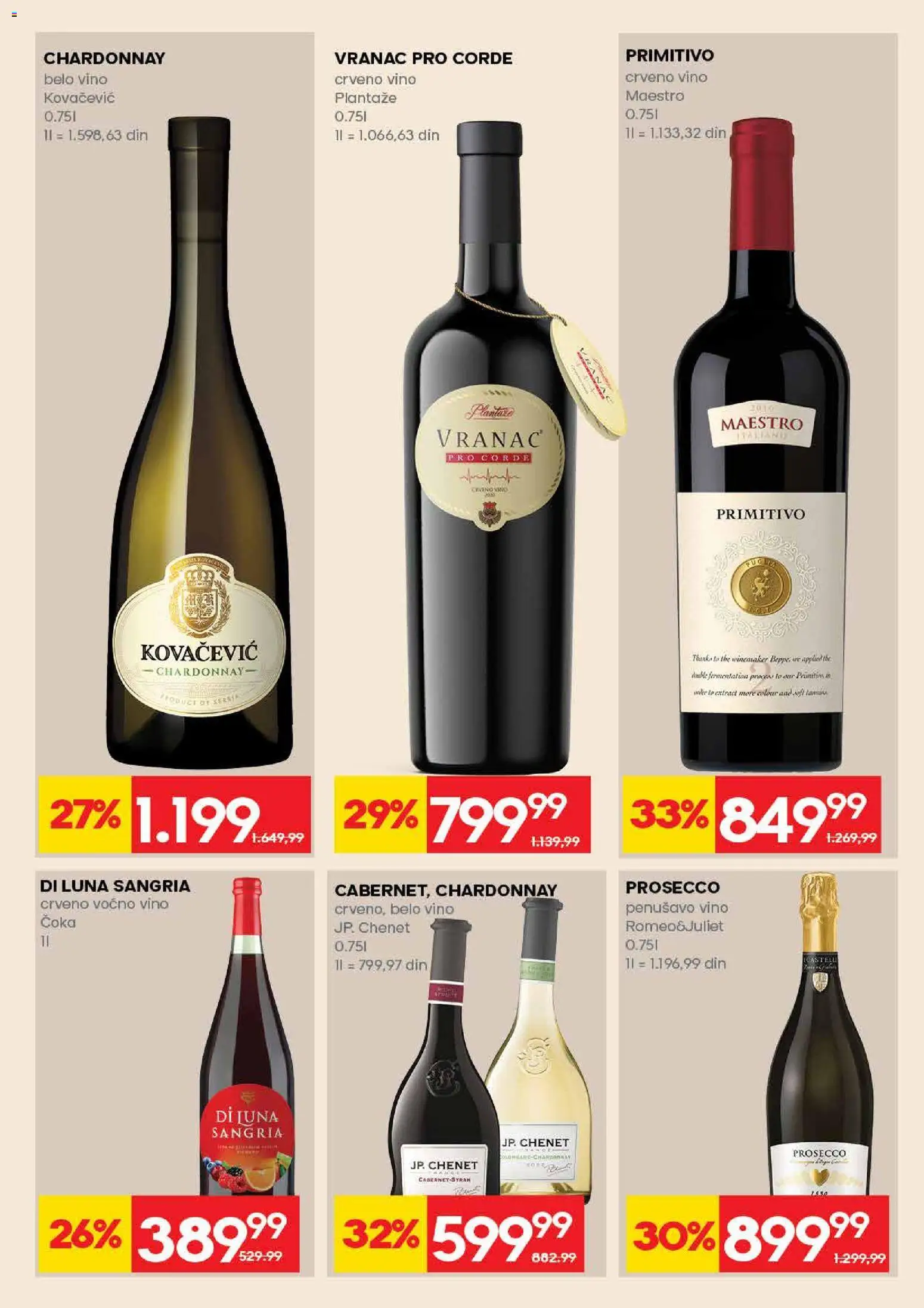 Idea katalog - važi od 09.04.2026 | Strana: 29 | Proizvode: Chardonnay, Vranac, Crveno vino, Vino