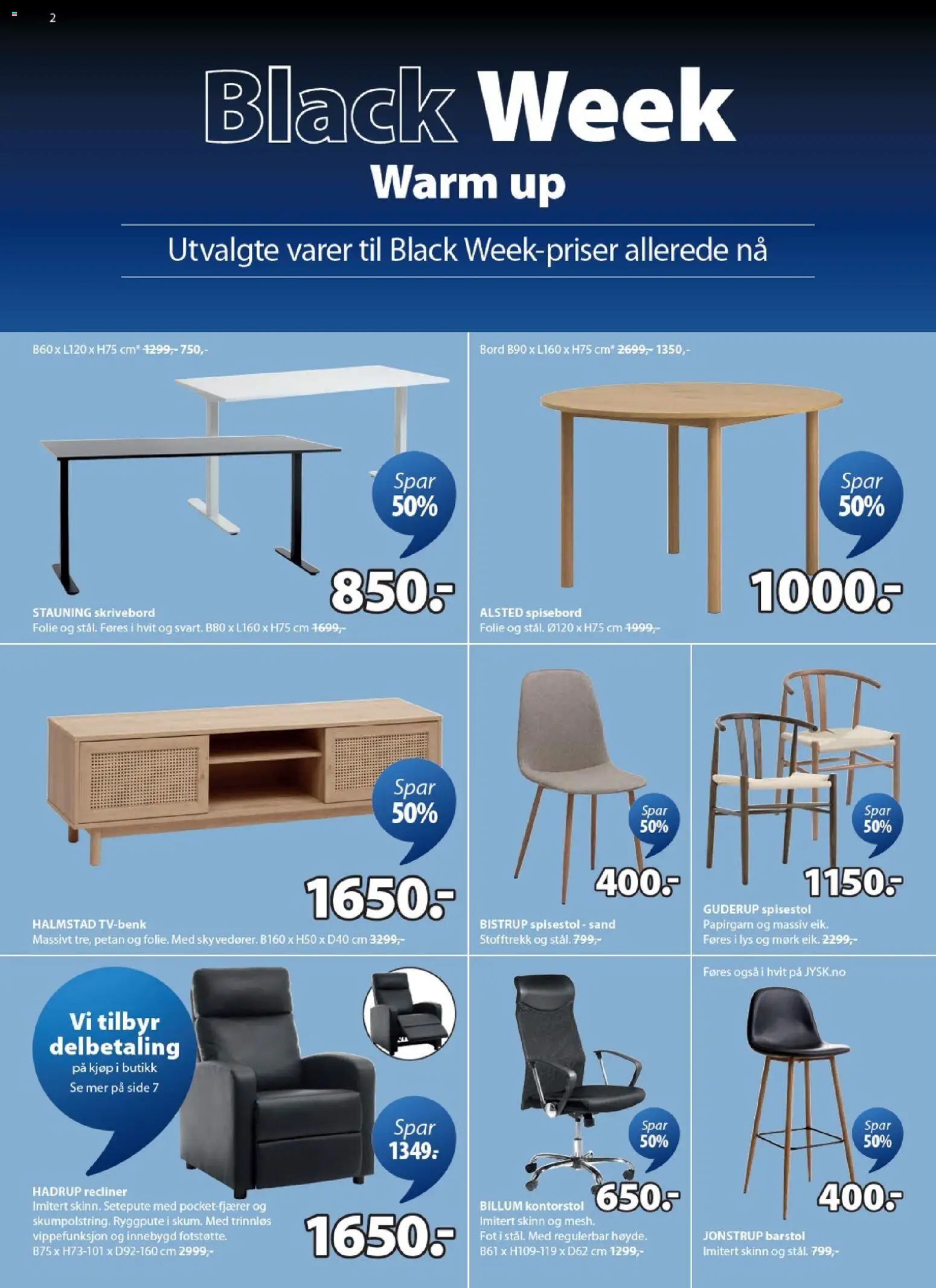 {H1} | Side: 2 | Produkter: Spisestol, Barstol, Kontorstol, Lys