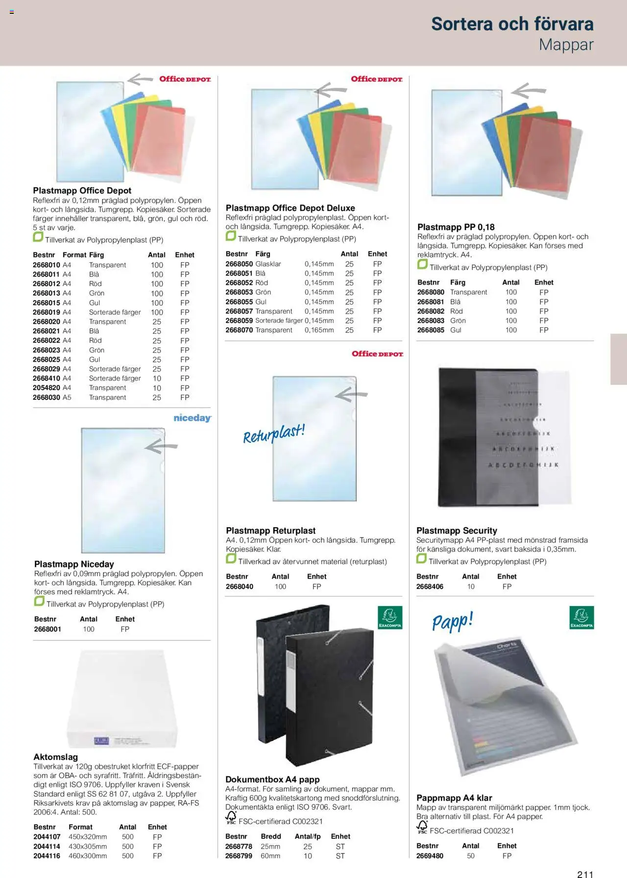 Office Depot reklamblad aktuell från 15.02.2024 | Sida: 213 | Produkter: Mapp