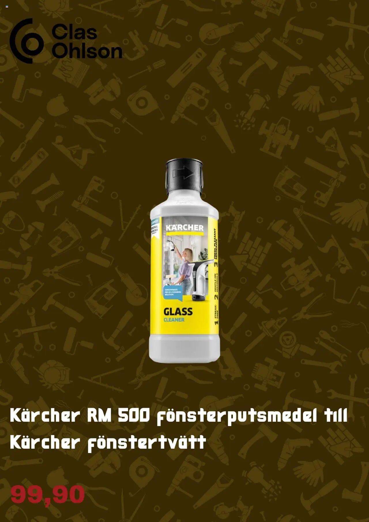 Clas Ohlson reklamblad aktuell från 01.09.2025 | Sida: 11 | Produkter: Glass, Fönstertvätt