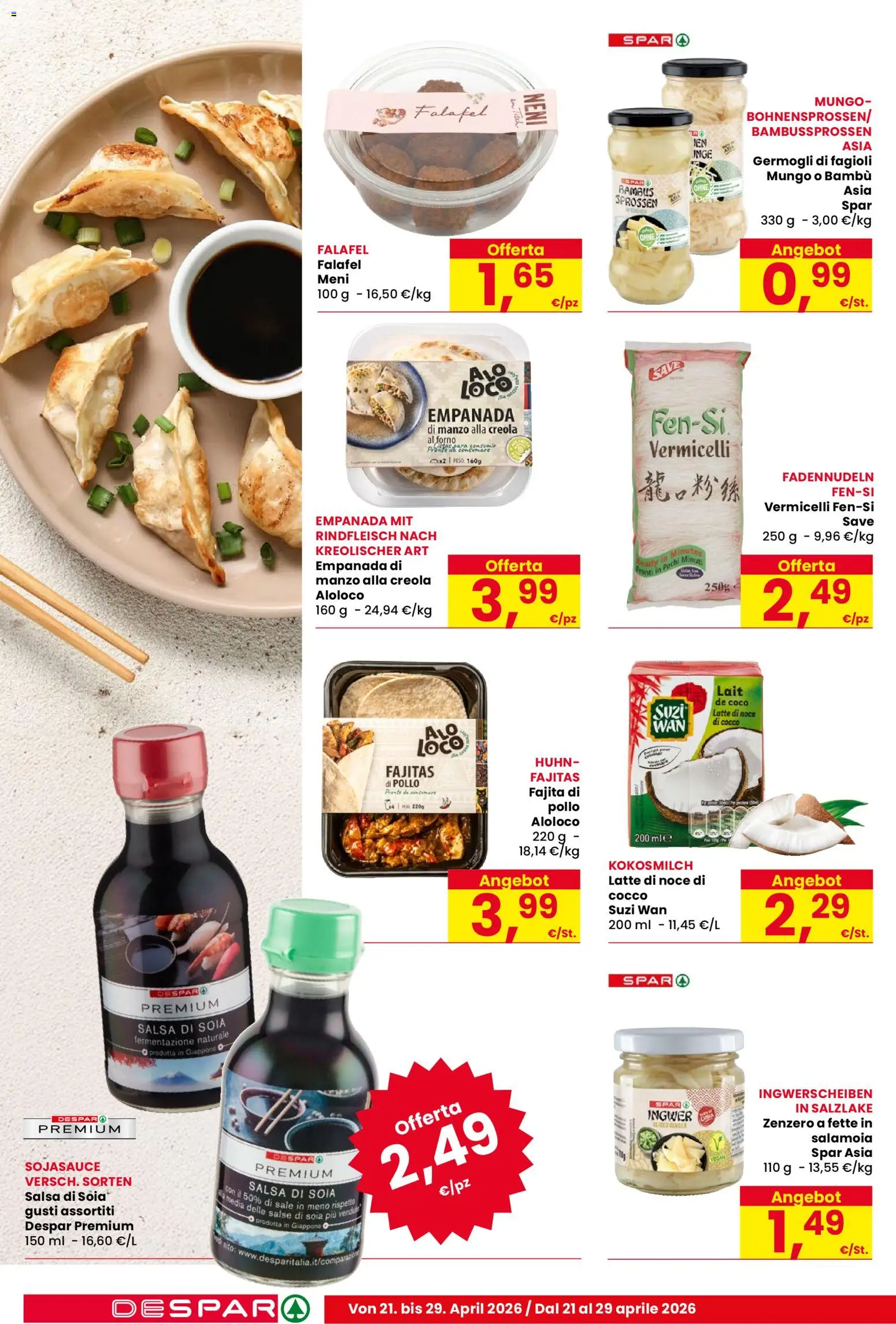 Volantino Despar del 21.04.2026 | Pagina: 10 | Prodotti: Pollo, Salsa, Latte, Forno
