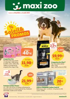 Maxi ZOO - Prévisualisation de Maxi ZOO catalogue valide à partir de 30.07.2025