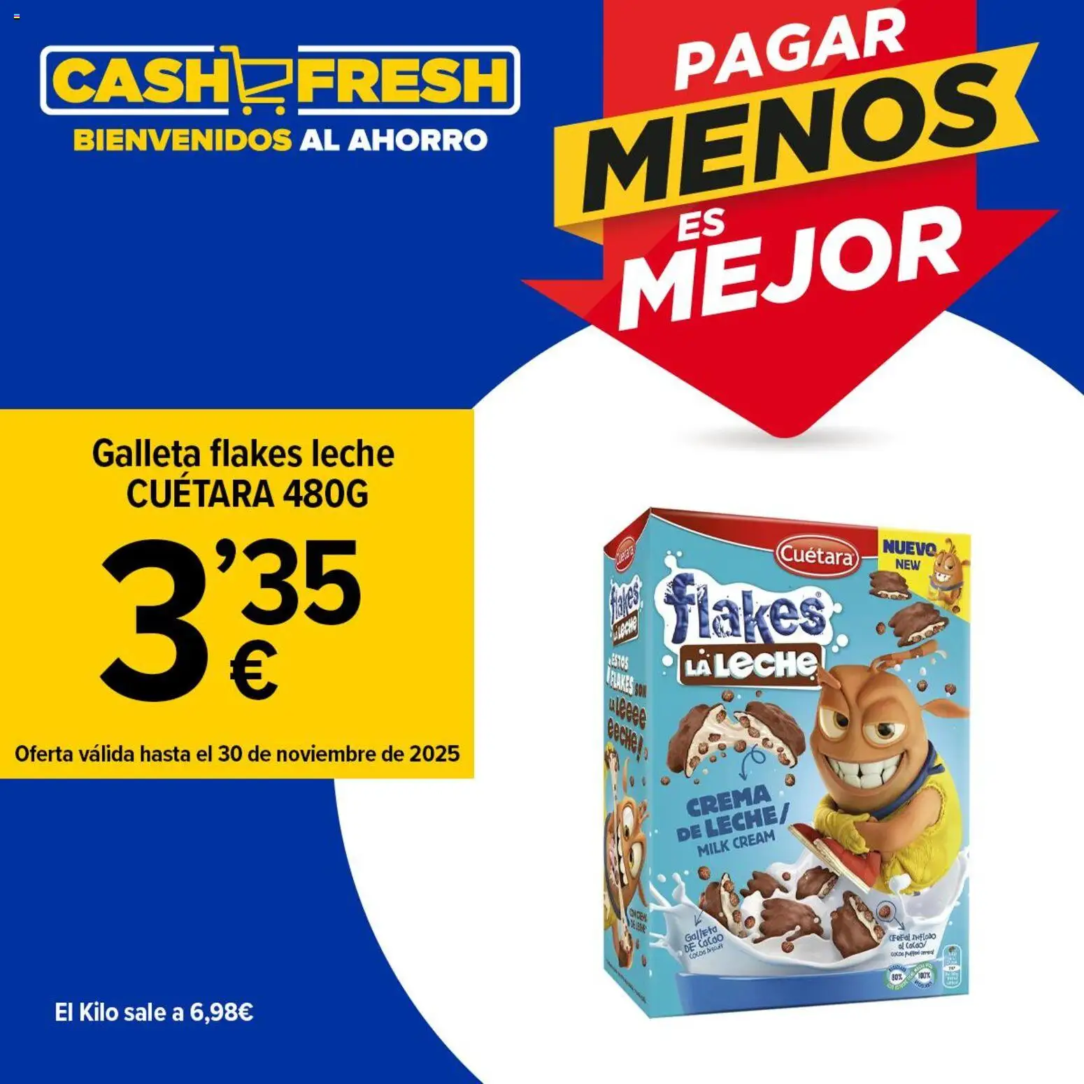 Cash Fresh folleto │ válido desde el 21.11.2025 | Página: 2 | Productos: Leche, Crema