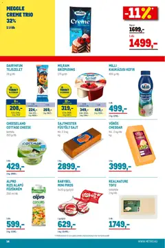 Metro - Élelmiszer és Szezonális katalógus 2025/11 - amely érvényes a következő dátumtól: 02.11.2025 | Oldal: 14 | Termékek: Kefir, Sajt, Rizs, Cheddar