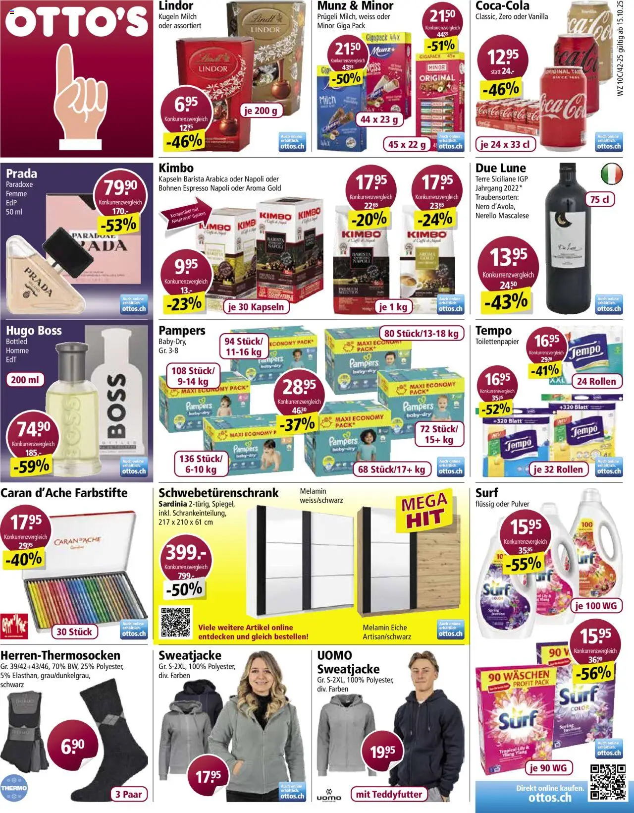 Otto's Aktionen – gültig ab 15.10.2025 | Seite: 1 | Produkte: Pulver, Milch, Sweatjacke, Toilettenpapier