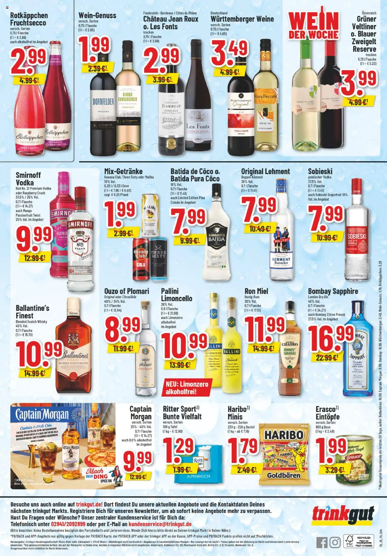 Trinkgut Prospekt 	 - gültig ab dem 25.08.2025 | Seite: 6 | Produkte: Whisky, Batida de coco, Fruchtsecco, Vodka