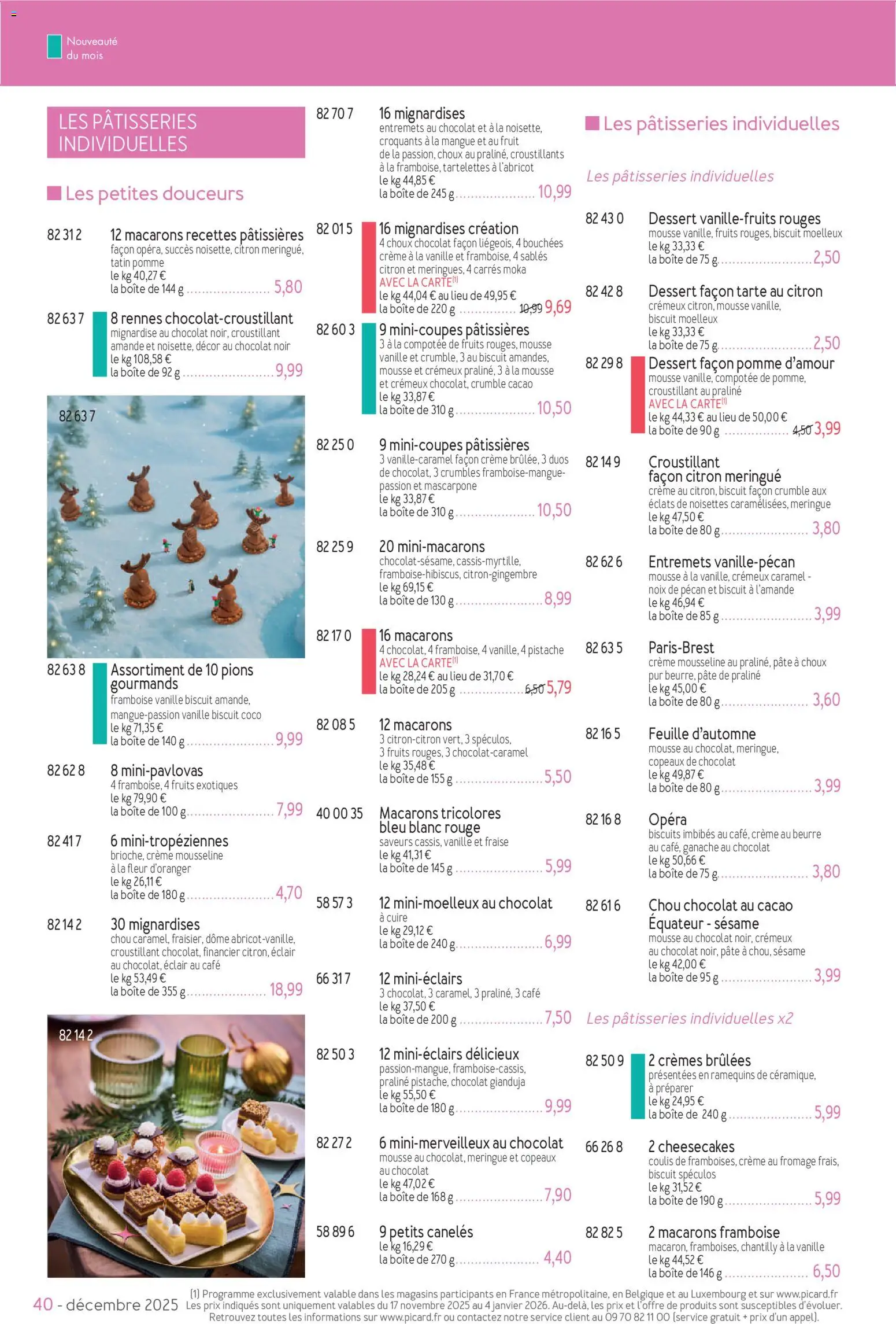 {H1} | Page: 40 | Produits: Fraise, Framboise, Pomme, Chocolat